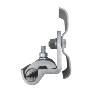 Kit de suspensión ADSS para cables de fibra óptica. Incluye herrajes resistentes para fijación y soporte aéreo en postes y estructuras. Instalación segura y durable.